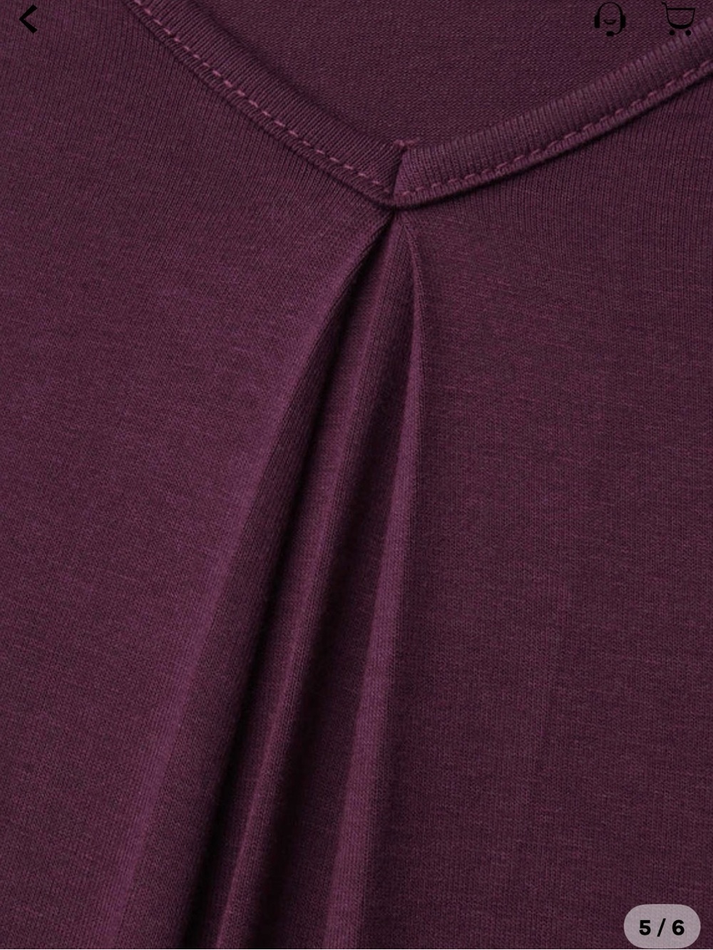 BloomChic Twist-Front Sleeveless Tank in Plum SIZE US 18-20 DEEP PURPLERED - Picture 4 of 9